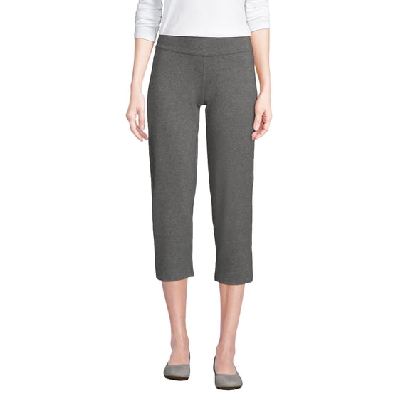 Lands' End Women's Starfish Mid Rise Pull-On Crop Pants