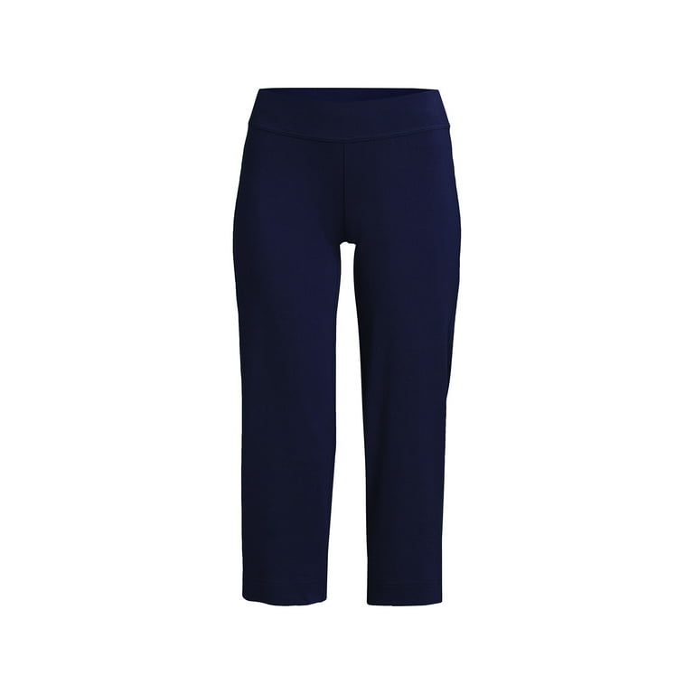 Lands End Women s Starfish Mid Rise Elastic Waist Pull On Crop