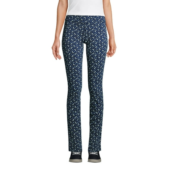 Lands' End Women's Starfish Mid Rise Slim Leg Pants