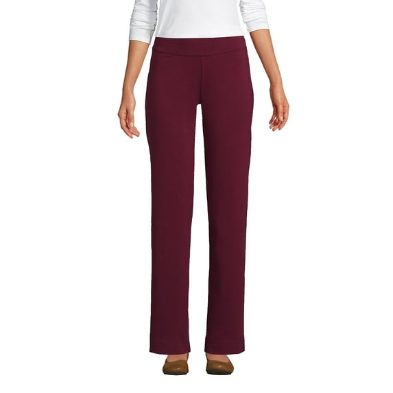 Lands' End Women's Starfish Mid Rise Straight Leg Pants