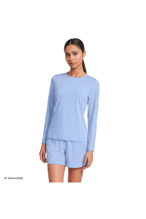 Women's SunShade UPF 50 Long Sleeve Rash Guard Swim Tee