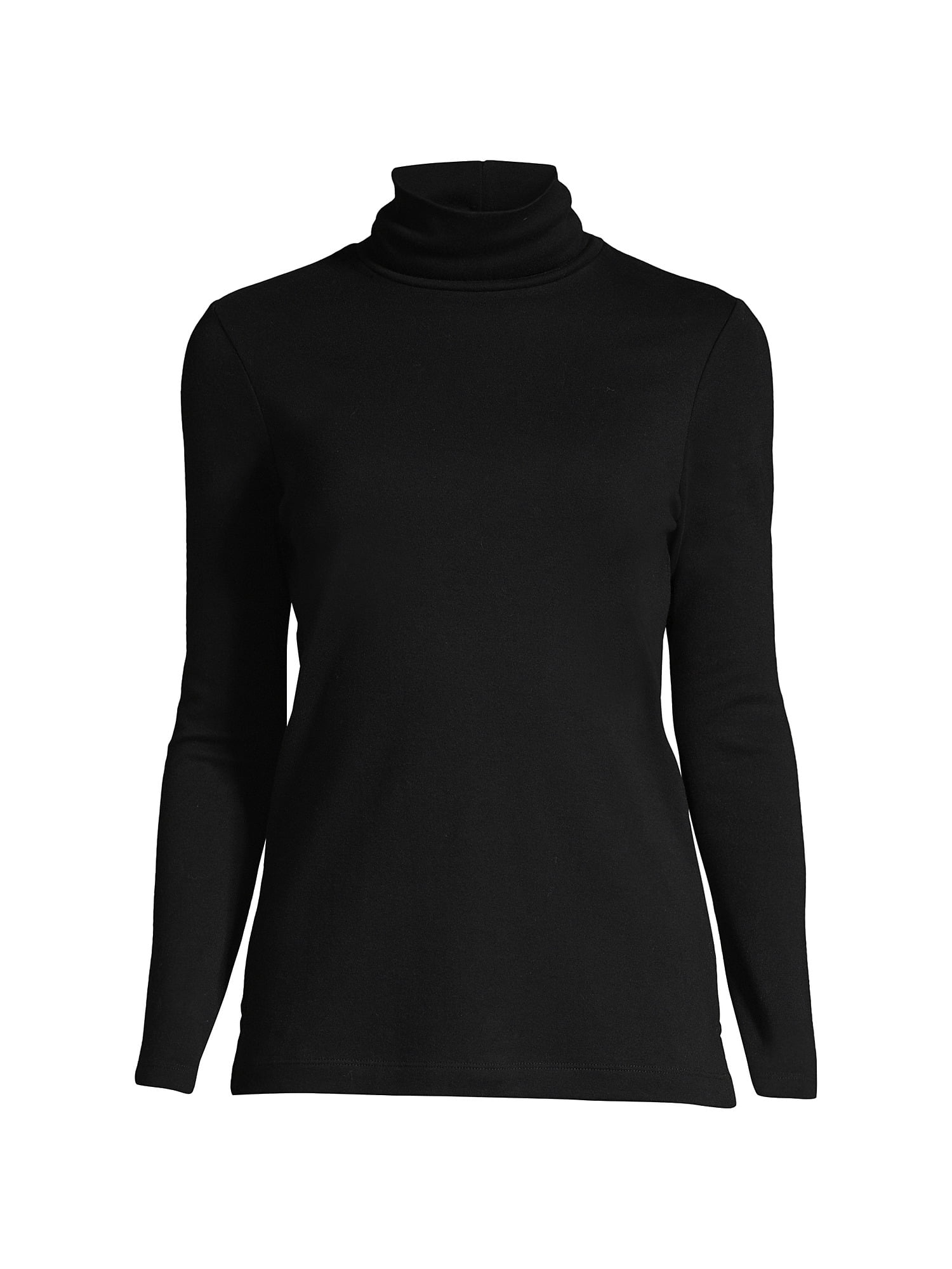 Lands End Women s Supima Cotton Long Sleeve Turtleneck Walmart