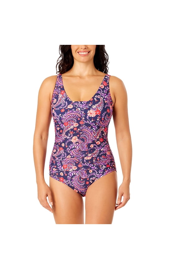 Women's Sweetheart Neckline One-Piece Swimsuit, Size S