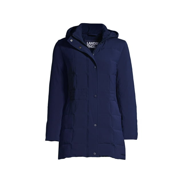 Lands' End Women's Tall Quilted Stretch Down Coat - Walmart.com