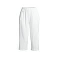 thumbnail image 1 of Lands' End Women's Tall Sport Knit High Rise Elastic Waist Capri Pants, 1 of 3