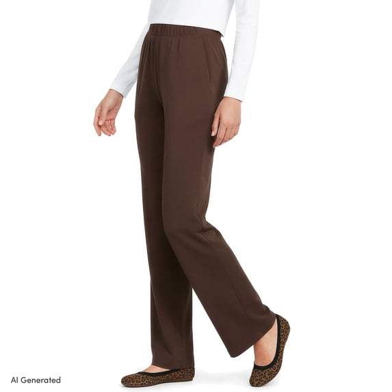 Lands' End Women's Tall Sport Knit High Rise Pants