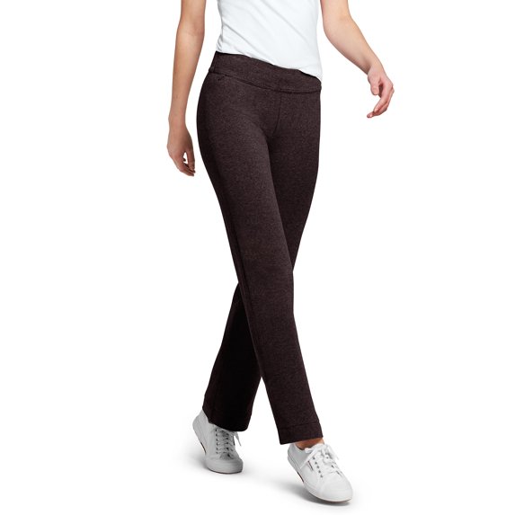 Lands' End Women's Tall Starfish Mid Rise Straight Leg Elastic Waist Pull On Pants