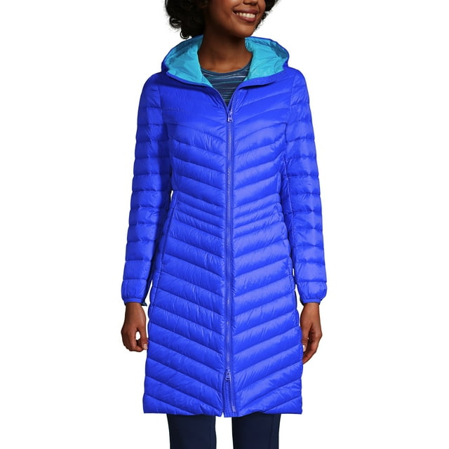 Lands' End Women's Tall Wanderweight Ultralight Packable Down Coat