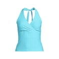 thumbnail image 1 of Lands' End Women's Texture Halter Tankini Swimsuit Top, 1 of 3