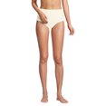 thumbnail image 1 of Lands' End Women's Texture High Waisted Bikini Swim Bottoms, 1 of 6