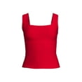 thumbnail image 1 of Lands' End Women's Texture Square Neck Tankini Swimsuit Top, 1 of 3