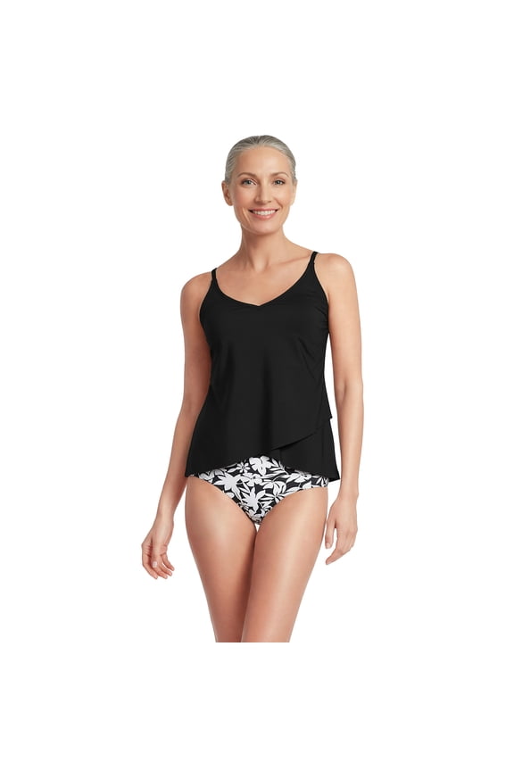 Women's Tulip Hem Tankini Top