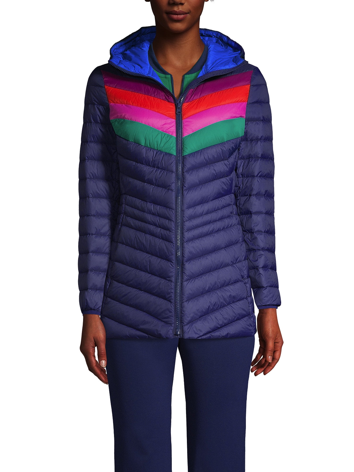 Lands' End Women's Ultralight Packable Down Long Jacket