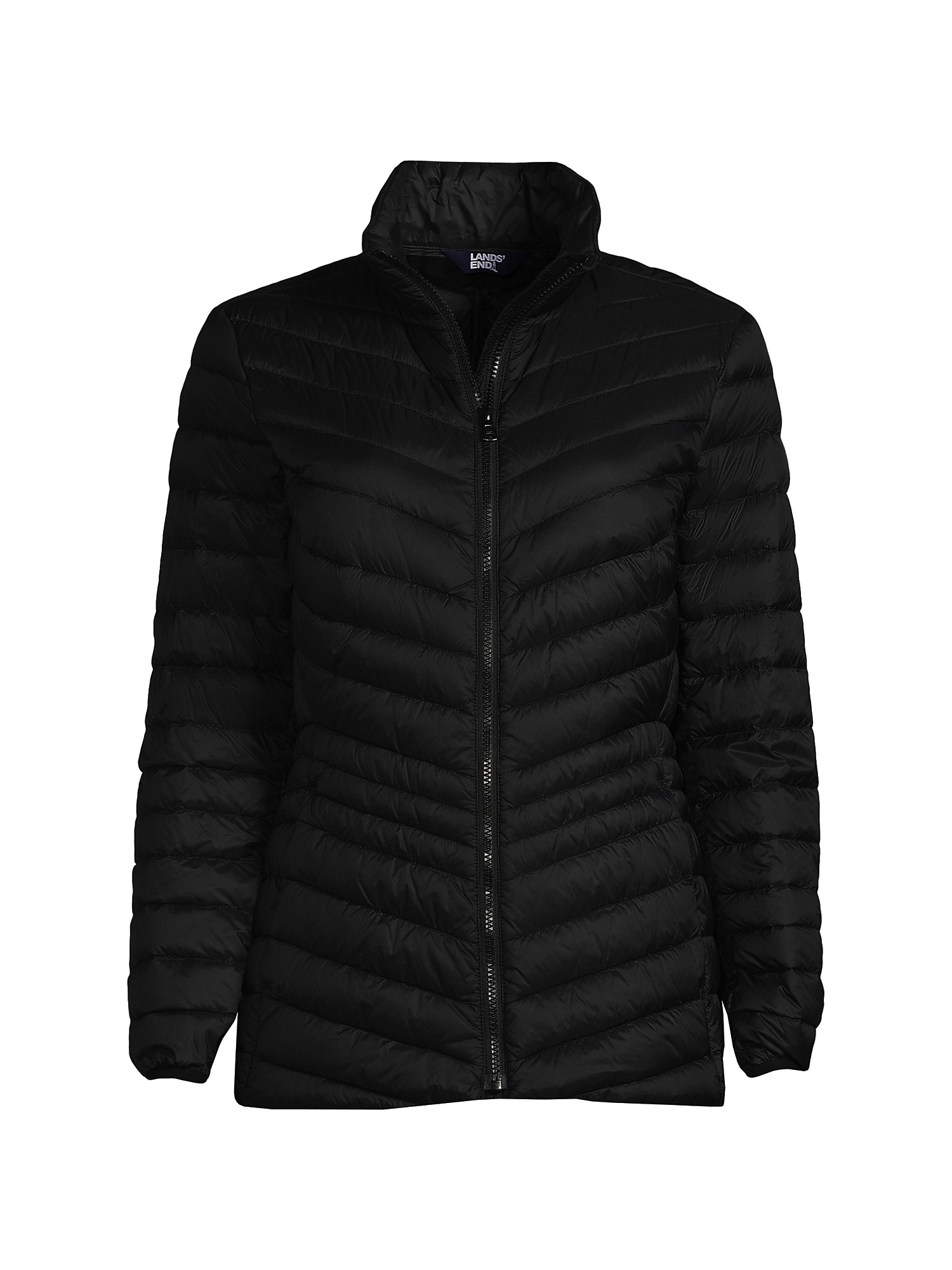 Lands' End Women's Wanderweight Ultralight Packable Chevron Quilted