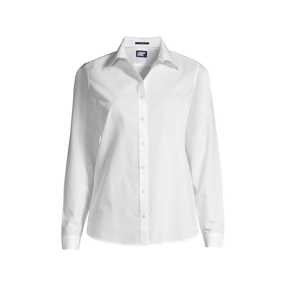 Lands' End Women's Wrinkle Free No Iron Button Front Shirt