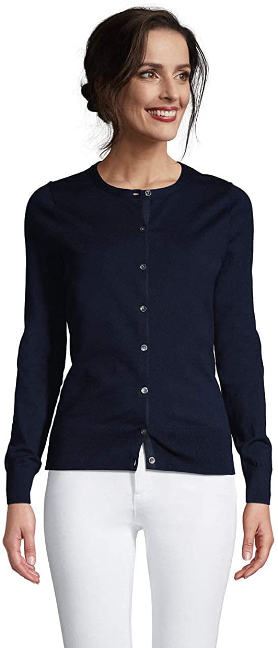 Lands end women's supima cardigan sweater cheap
