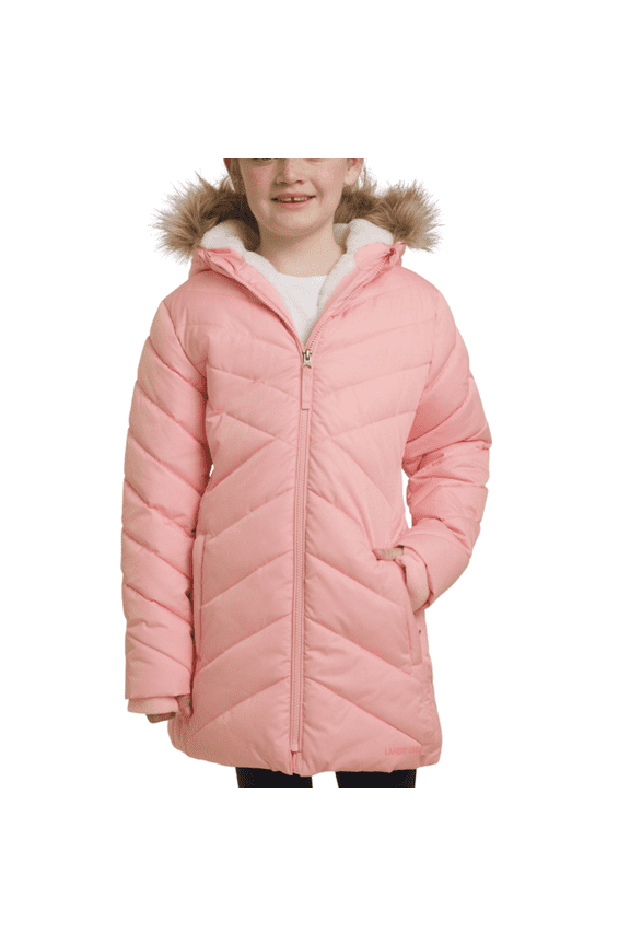 Lands End Youth Parka, Fairy Tale (Pink), XS 5/6