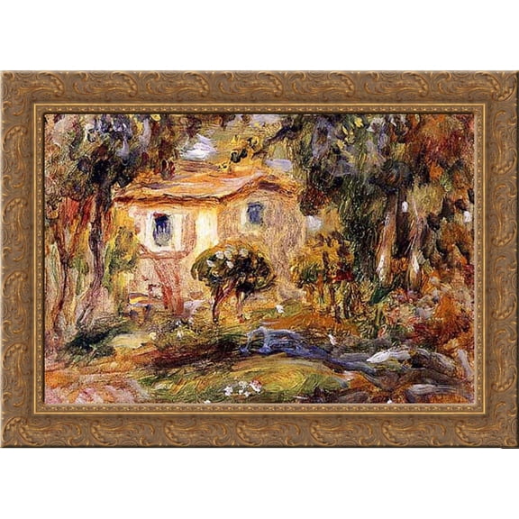 Landscape 24x19 Gold Ornate Wood Framed Canvas Art by Renoir, Pierre Auguste