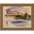 thumbnail image 1 of Landscape 24x20 Gold Ornate Wood Framed Canvas Art by Renoir, Pierre Auguste, 1 of 2