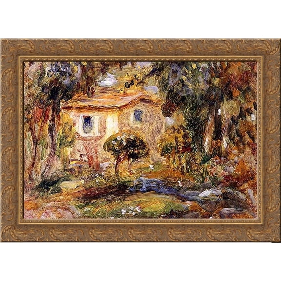 Landscape 24x20 Gold Ornate Wood Framed Canvas Art by Renoir, Pierre Auguste
