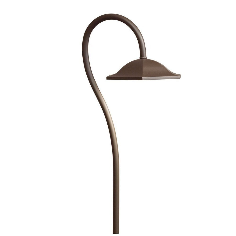 27.5" Distressed Bronze LED Pathway Light with Aluminum Finish
