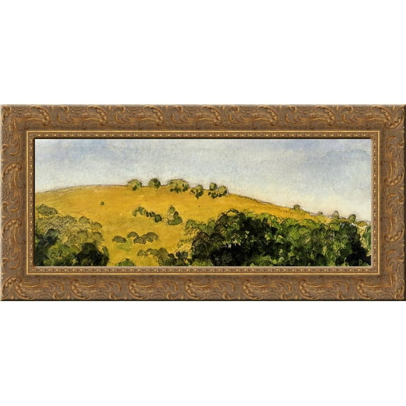 Landscape 3 24x15 Gold Ornate Wood Framed Canvas Art by Pissarro, Camille