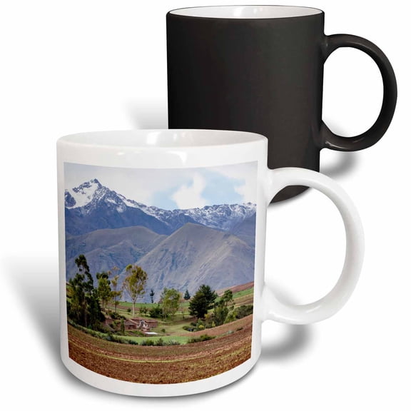 3drose, Landscape Above the Sacred Valley Near Maras, Peru, 11oz Magic Transforming Mug