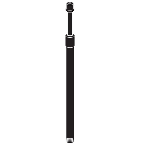 15570BKT Kichler Lighting Accessory - 18 Inch Adjustable Stem-Textured Black Finish