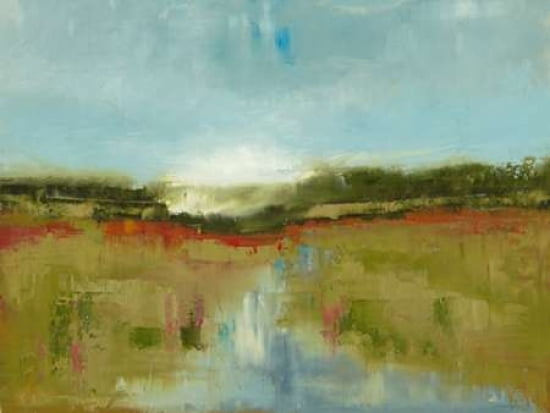 Landscape Aflutter Canvas Art - Ronda Waiksnis (18 x 24)