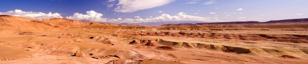 Landscape Ait Benhaddou Morocco Canvas Art - Panoramic Images (38 x 8)