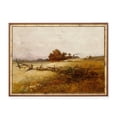 Rustic Fall Thumbnail Landscape Antique Farm Rustic Autumn Field Art Poster , Poster Print ...
