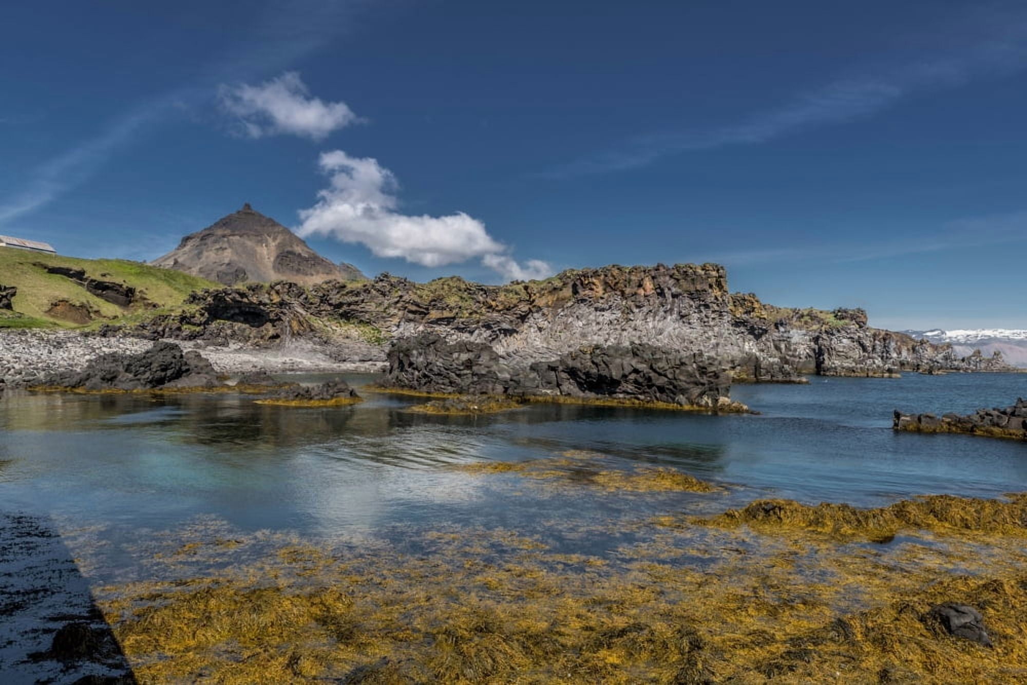 Landscape Arnarstapi Snaefellsnes Peninsula Iceland Canvas Art - Panoramic Images (27 x 9)