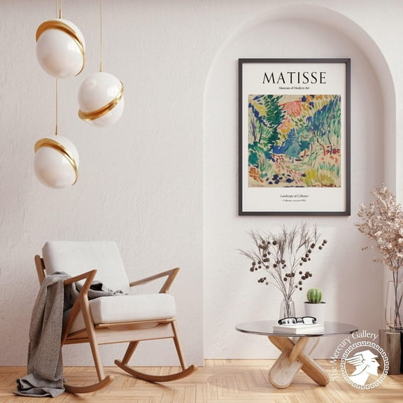 Landscape At Collioure Poster, Museum Art Print, Modern Gallery UNFRAMED Poster, Wall Art for Decor, Present, 12x18