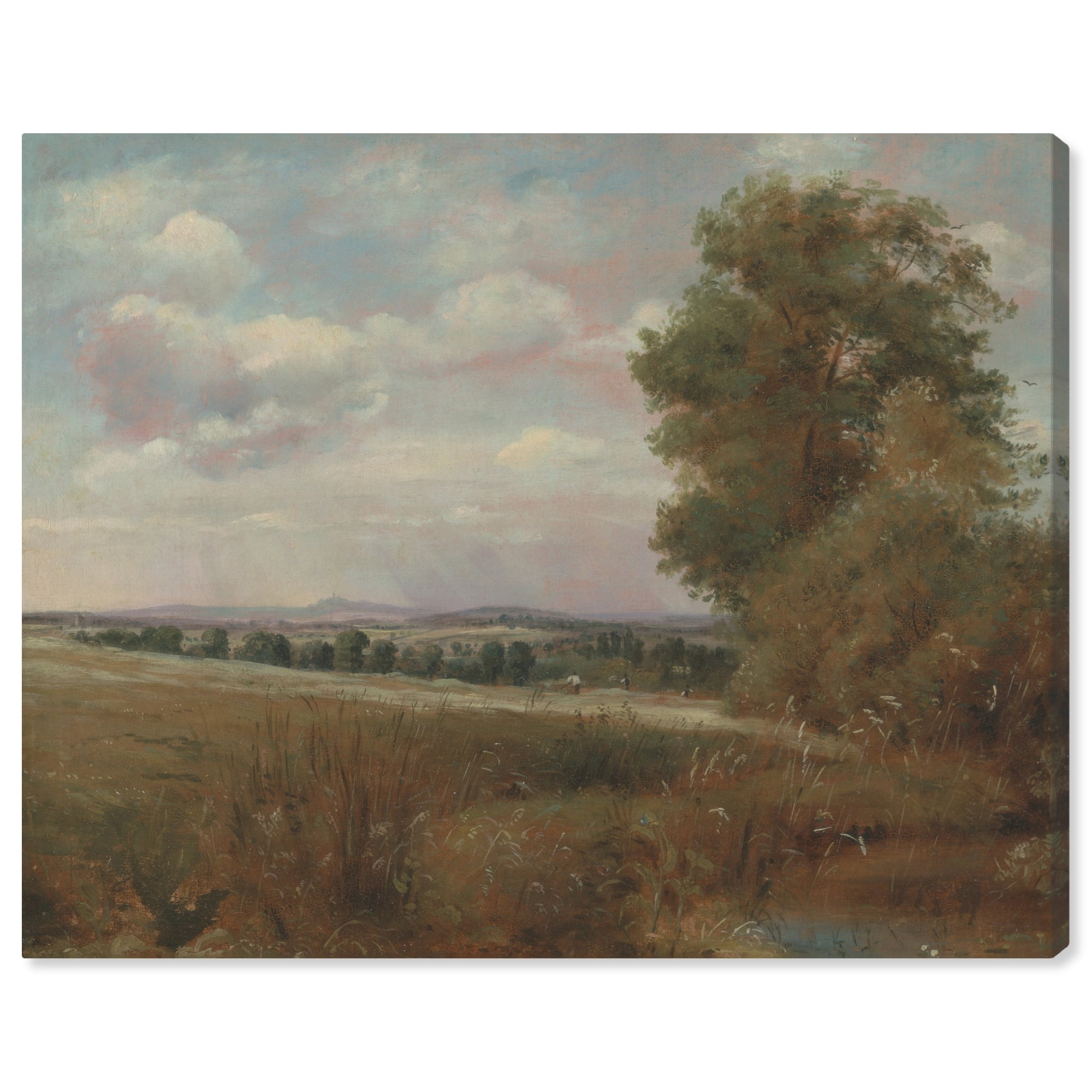 Art Remedy Landscape At Hampstead Canvas Classic Vintage Wall Art by Art Remedy