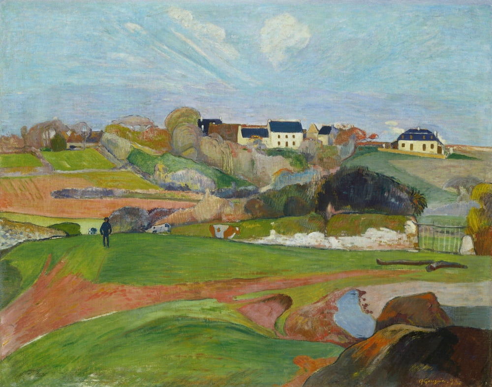 Landscape At Le Pouldu Canvas Art - (24 x 18)