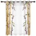 thumbnail image 1 of Green Bamboo Forest Valance Curtains Luxury Curtain Valance Sheer Window Curtains For Kitchen Living Room Garden Pergola, 1 of 6