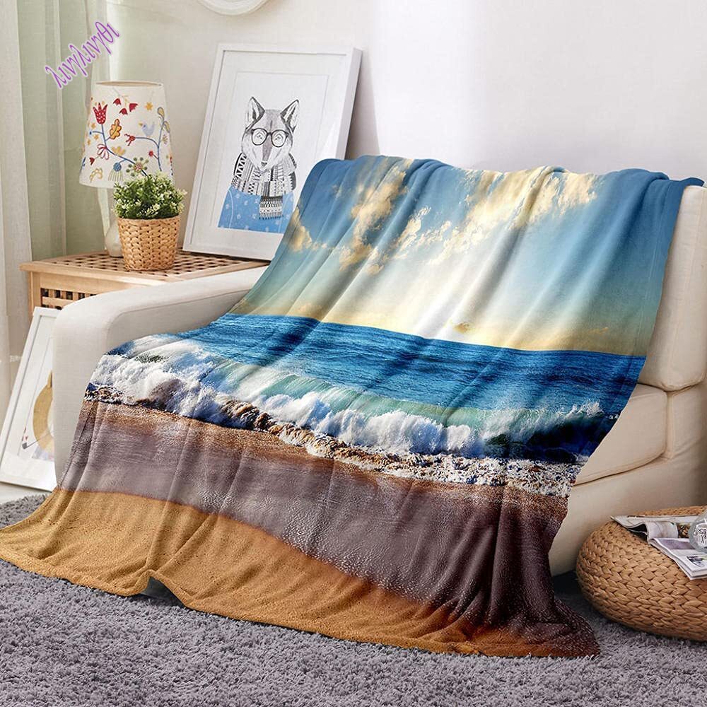 Landscape Blanket Printed oversized manta sofa bed cover soft and hairy  blanket plaid Soft Warm Flannel Throw Blankets Fans - Walmart.com