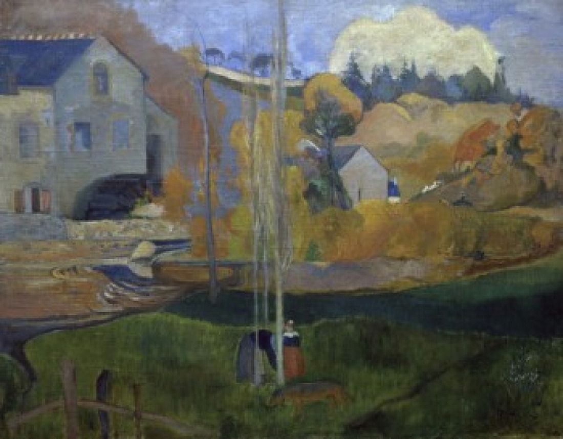 Landscape of Brittany The Mill (Le Paysage de Bretagne Le Moulin) 1894 Paul Gauguin (1848-1903French) Musee d Orsay Paris France Canvas Art - Paul Gauguin (18 x 24)