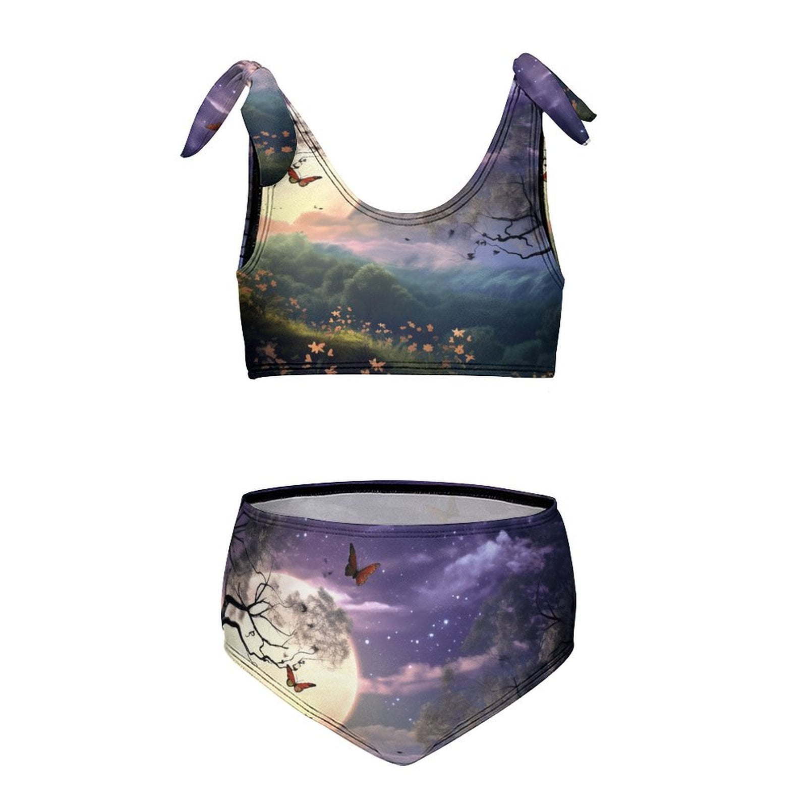 Girls Summer Beach Outfit Girls Resort Outfit Two-piece Set
