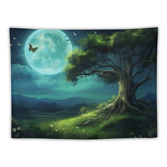 Landscape Butterfly Tapestry Hanging Bedroom Living Room Dorm Wall Blankets Home Decor Fabric