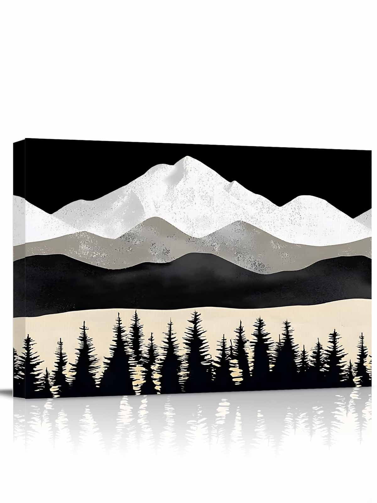 Landscape Canvas Print Wall Art Mountain Nature Framed Canvas Art Wall ...