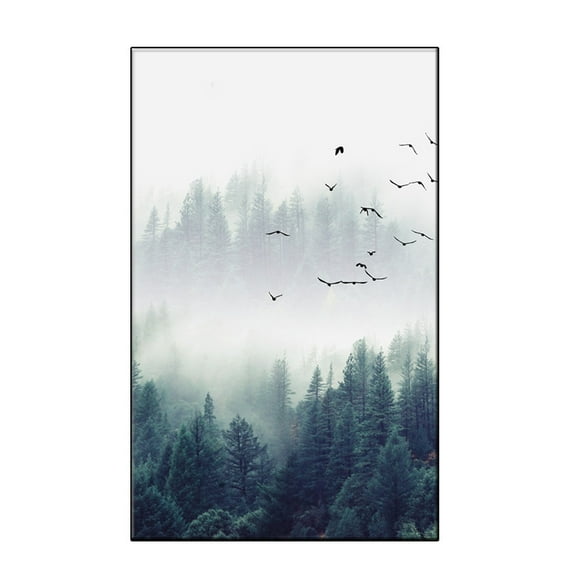 Landscape Canvas Wall Art Misty Forest Wall Decor Prints for Modern Home Decoration Unframed Nature Artwork Perfect for Living Rooms and Offices (1Pc 20x30cm)