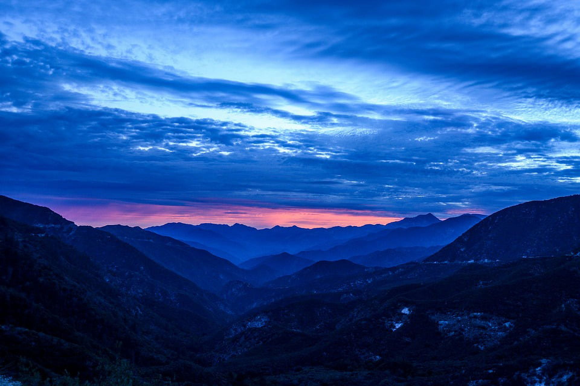 Landscape Clouds Sky Sunset Mountains Scenic - Laminated Poster Print ...