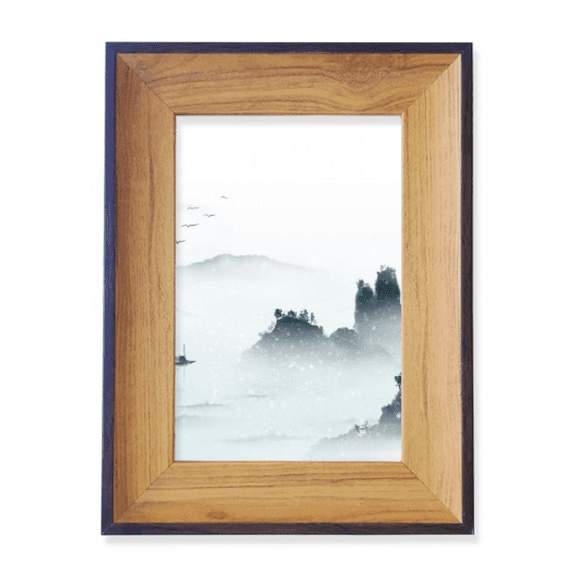 Landscape Color Chinese Style Watercolor Photo Frame Exhibition Display Art Desktop Painting