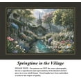 thumbnail image 1 of Landscape Cross Stitch Pattern | Springtime in the Village (Pattern Only, You Provide The Floss and Fabric), 1 of 2