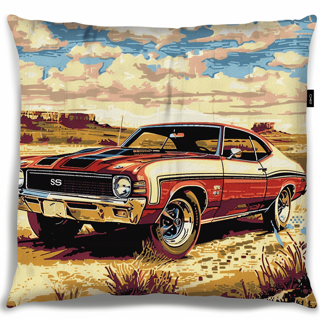 Landscape Cross Stitch Throw Pillow Case Kits , 45X45cm , Cross Stitch Kits for Kids (11 Count)