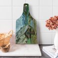 thumbnail image 1 of Landscape Cutting Board, Dock on the Lake with Small Shed Alpine Mountains Germany European Nature Photo, Tempered Glass Cutting and Serving Board, Wine Bottle Shape, Multicolor, by Ambesonne, 1 of 1