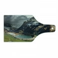 thumbnail image 1 of Landscape Cutting Board, Mount Fitz Roy and Laguna Torre Los Glaciares National Park Patagonia Argentina, Tempered Glass Cutting and Serving Board, Wine Bottle Shape, Multicolor, by Ambesonne, 1 of 1