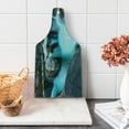thumbnail image 1 of Landscape Cutting Board, Waterfall Basalt Rocks Rural Scenery National Park Nature Woods Photo, Tempered Glass Cutting and Serving Board, Wine Bottle Shape, Sky Blue Grey Green, by Ambesonne, 1 of 1