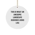 thumbnail image 1 of Landscape Designer Gifts from Friends or Family - Circle Ornament with Inspirational Quote for Christmas, 1 of 1